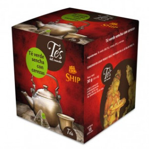 TES DEL MUNDO VERDE SENCHA CEREZA 15 X 2 GRS (U)