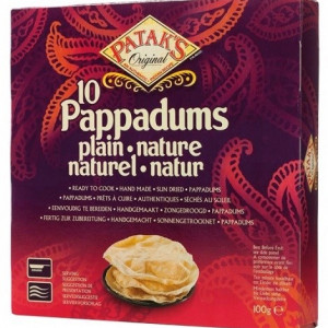 PAPPADUMS NATURAL PATAKS 100 GRS (U)
